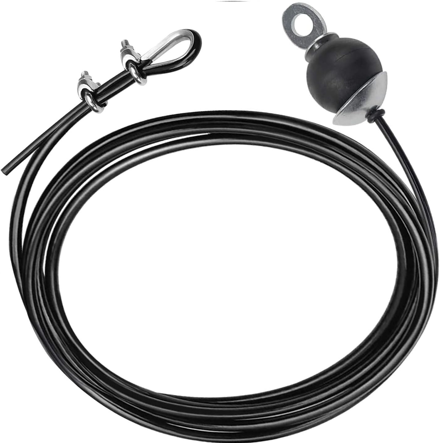 Adjustable Fitness Pulley Cable,Replacement Cable Machine Accessories,Cable Attachments for Gym -Thick 5mm(0.2inch) Heavy Duty Steel Wire Rope Home  138
