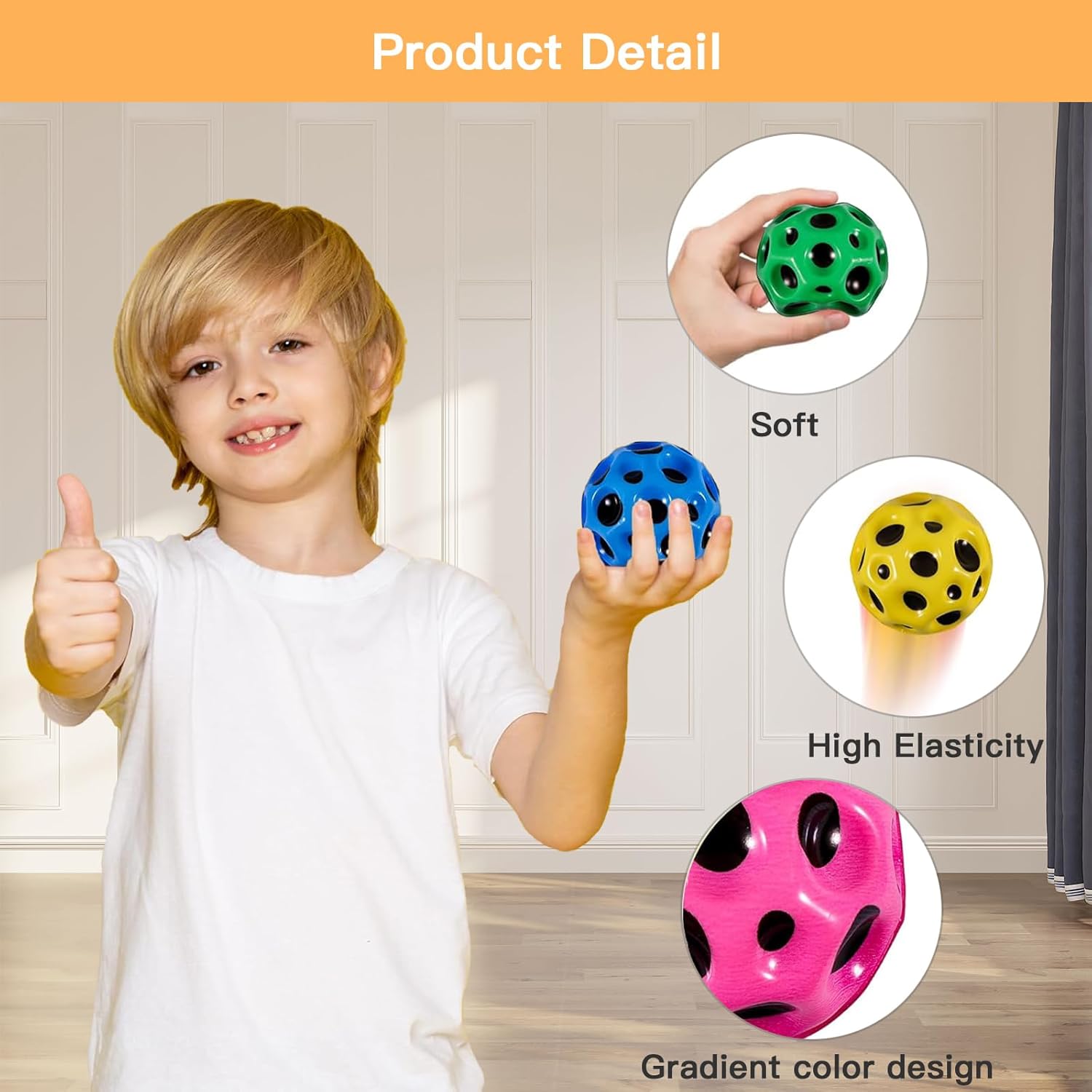 Extreme High Bouncing Ball, Super Space Children's Sensory Athlete Training Ball - Image 7