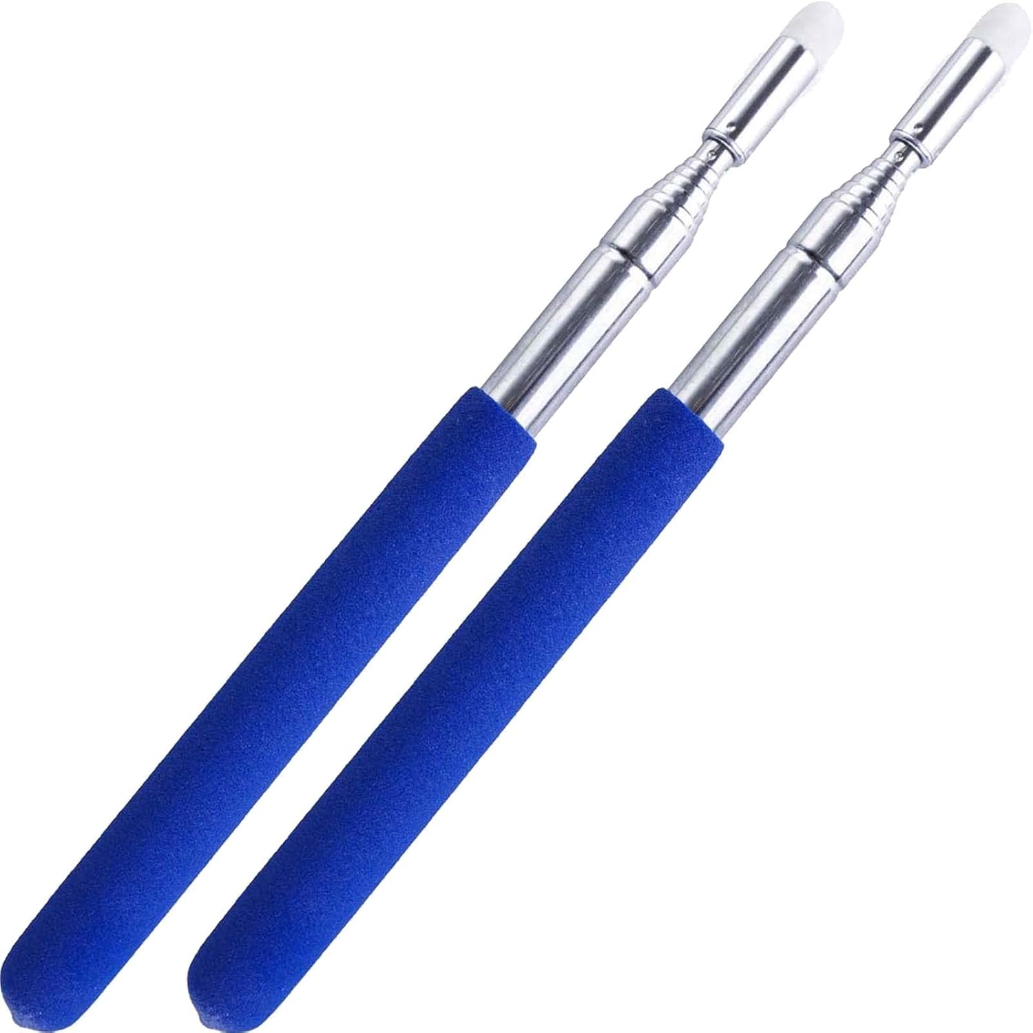 2PCS Pointer Sticks,Extendable Pointer,Hand Classroom for Teacher,Telescopic Teacher Retractable Hand Kids (Package Quantity: 2, Blue) Blue Package 2 - Image 1