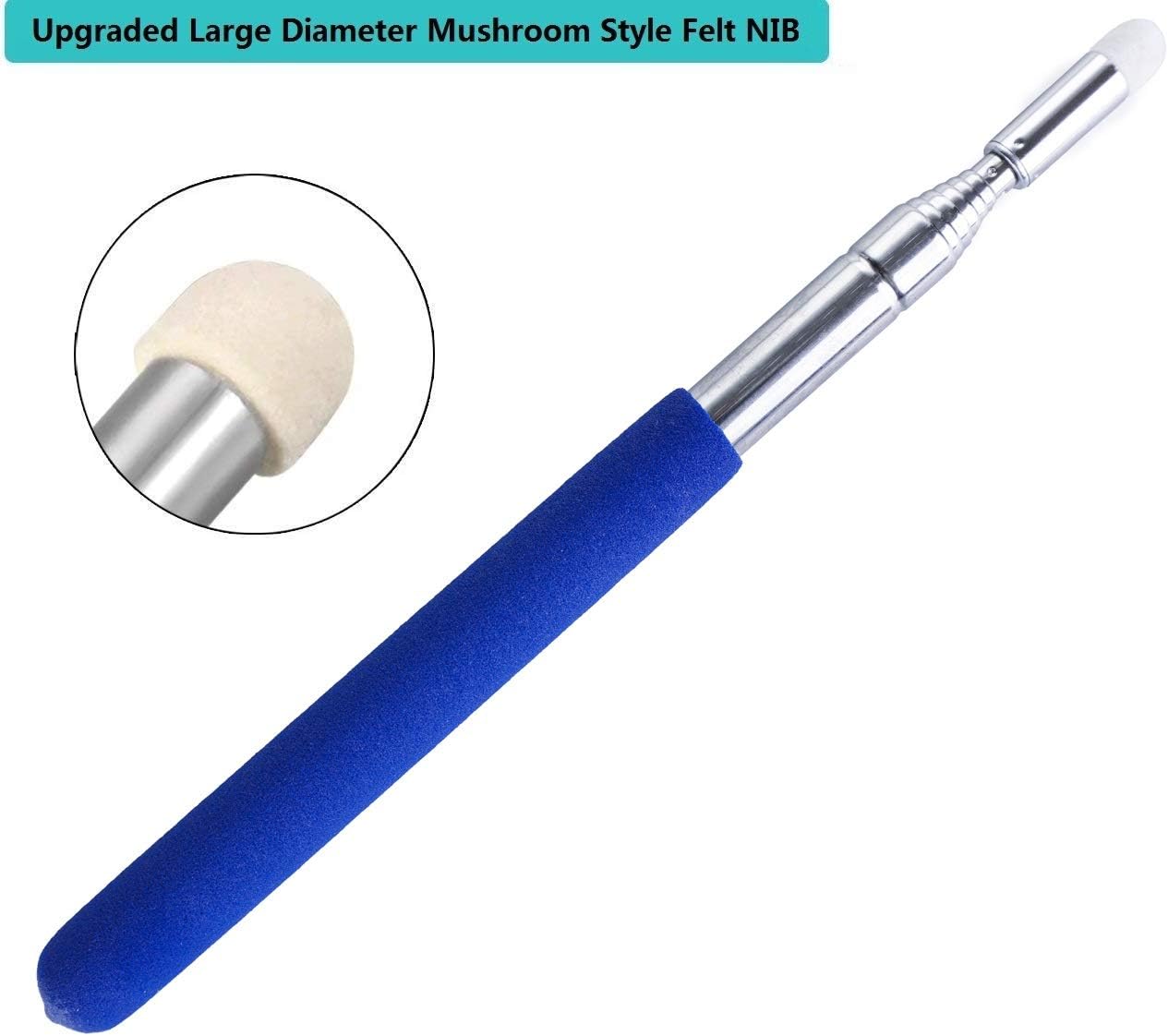 2PCS Pointer Sticks,Extendable Pointer,Hand Classroom for Teacher,Telescopic Teacher Retractable Hand Kids (Package Quantity: 2, Blue) Blue Package 2 - Image 3