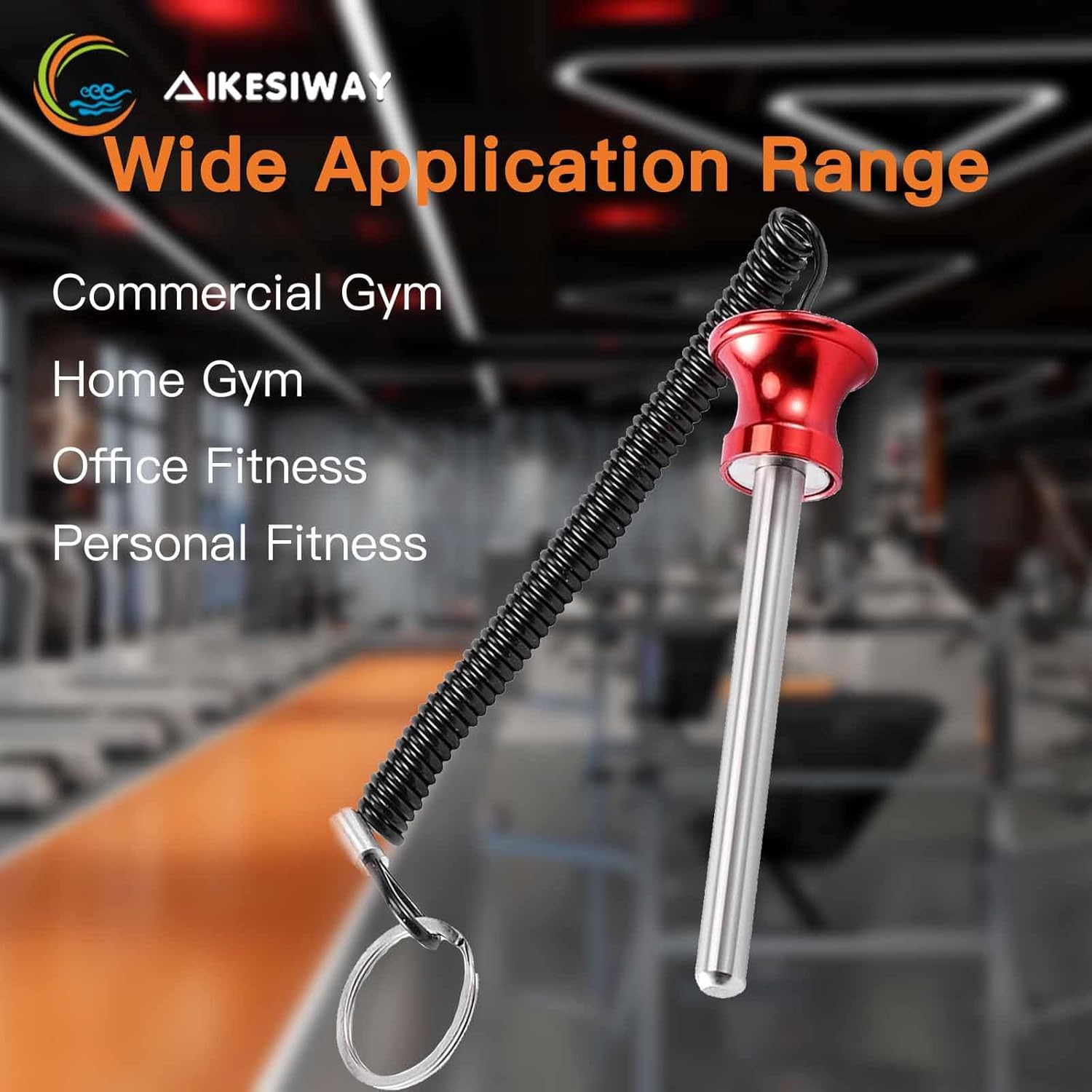 Universal Magnetic Weight Stack Pin with Pull Rope - Heavy Duty Gym for Machines | Commercial & Home Accessories Replacement Pins Strength Training Equipment Red - Image 4