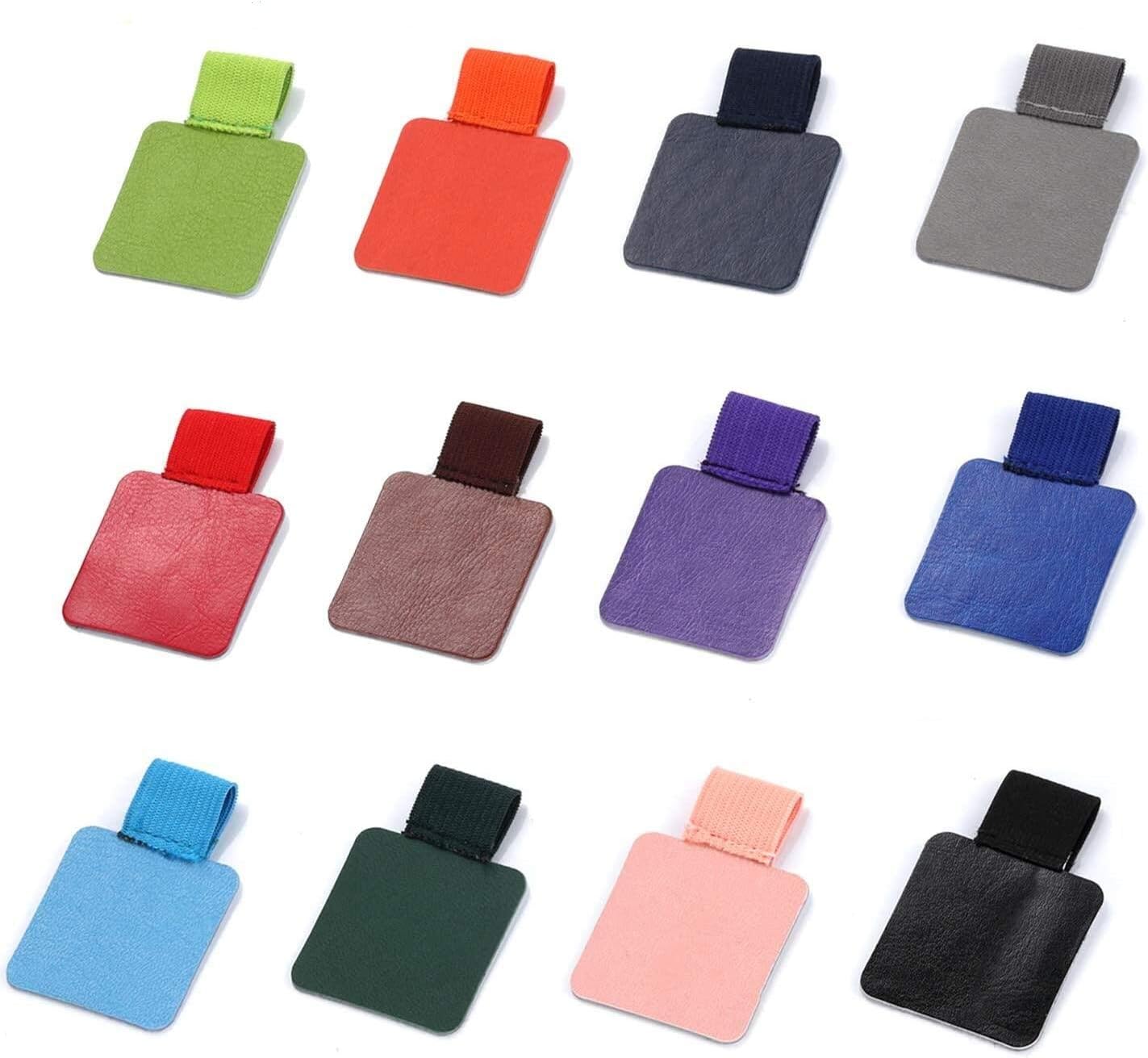 Pen Loop Holder Set, 12 Pack Self-Adhesive Pencil Elastic Design for Notebooks, Journals, Calendars with Colors (12 Pcs) - Image 1
