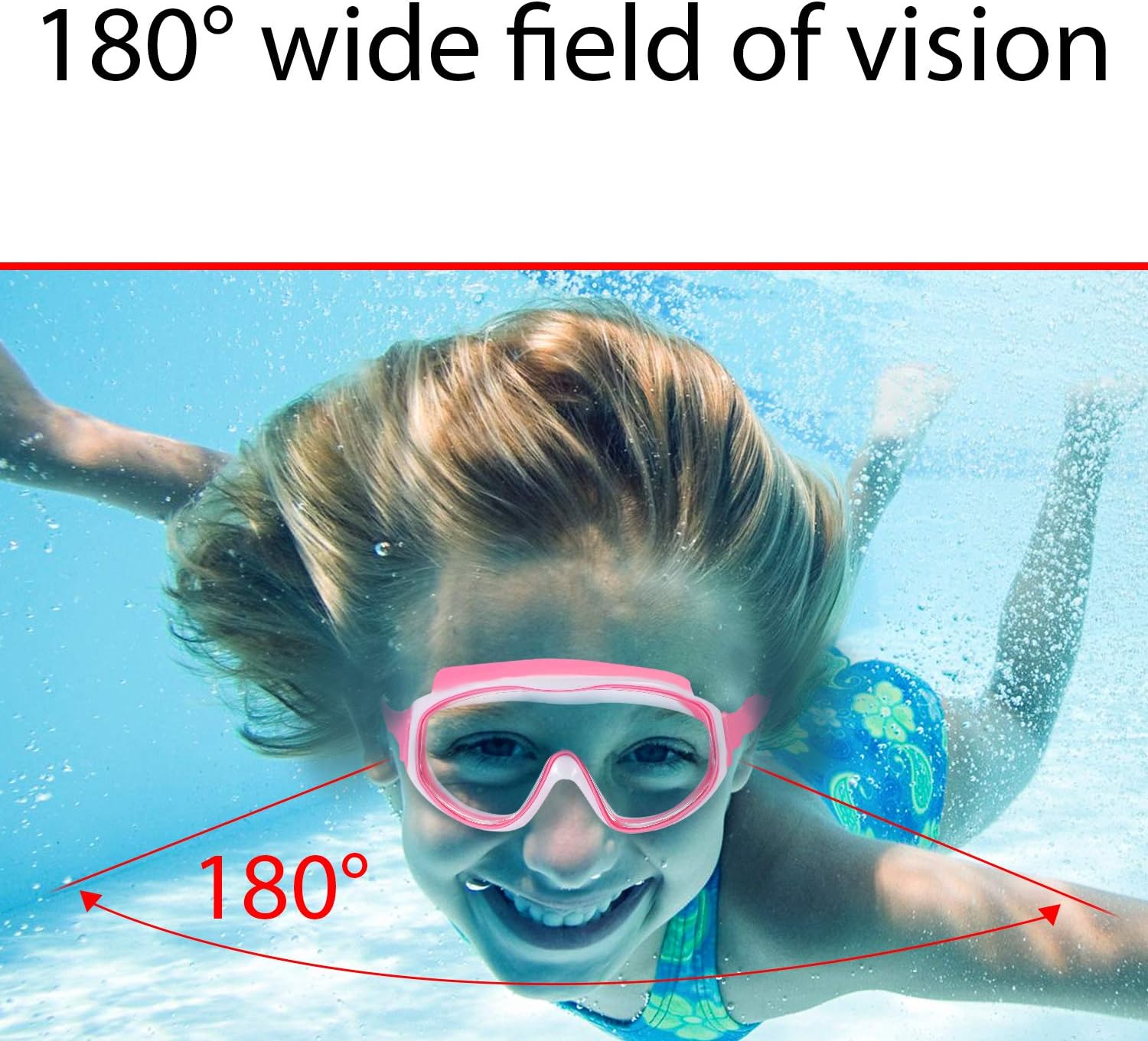 2 Pack Kids Swim Goggles, Swimming Glasses for Children from 3 to 15 Years Old Purple/Pink - Image 4