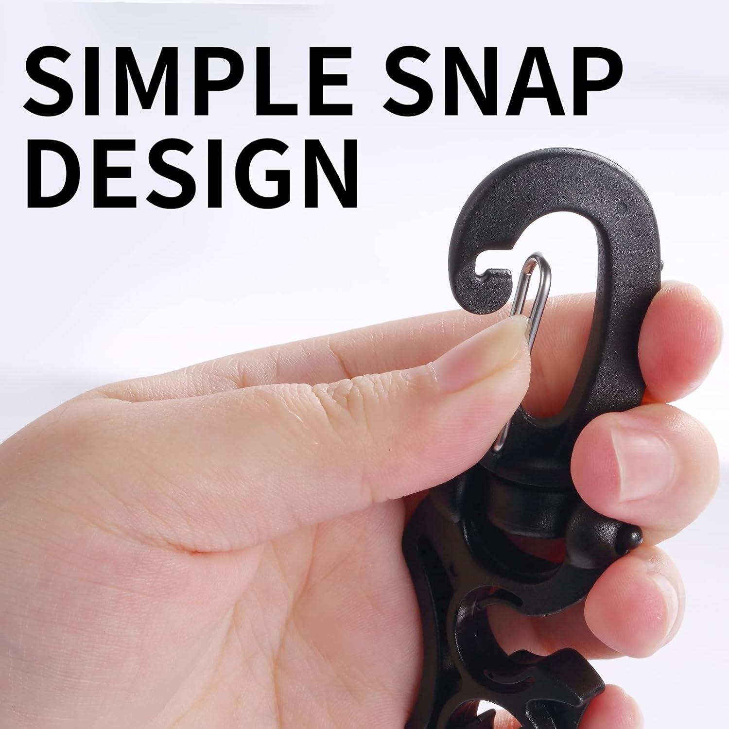 2 Packs Scuba Hose Clip Diving Holder Clip, Double BCD Dive with Snap Hook Buckle for Snorkeling Accessories Select Color - Image 4