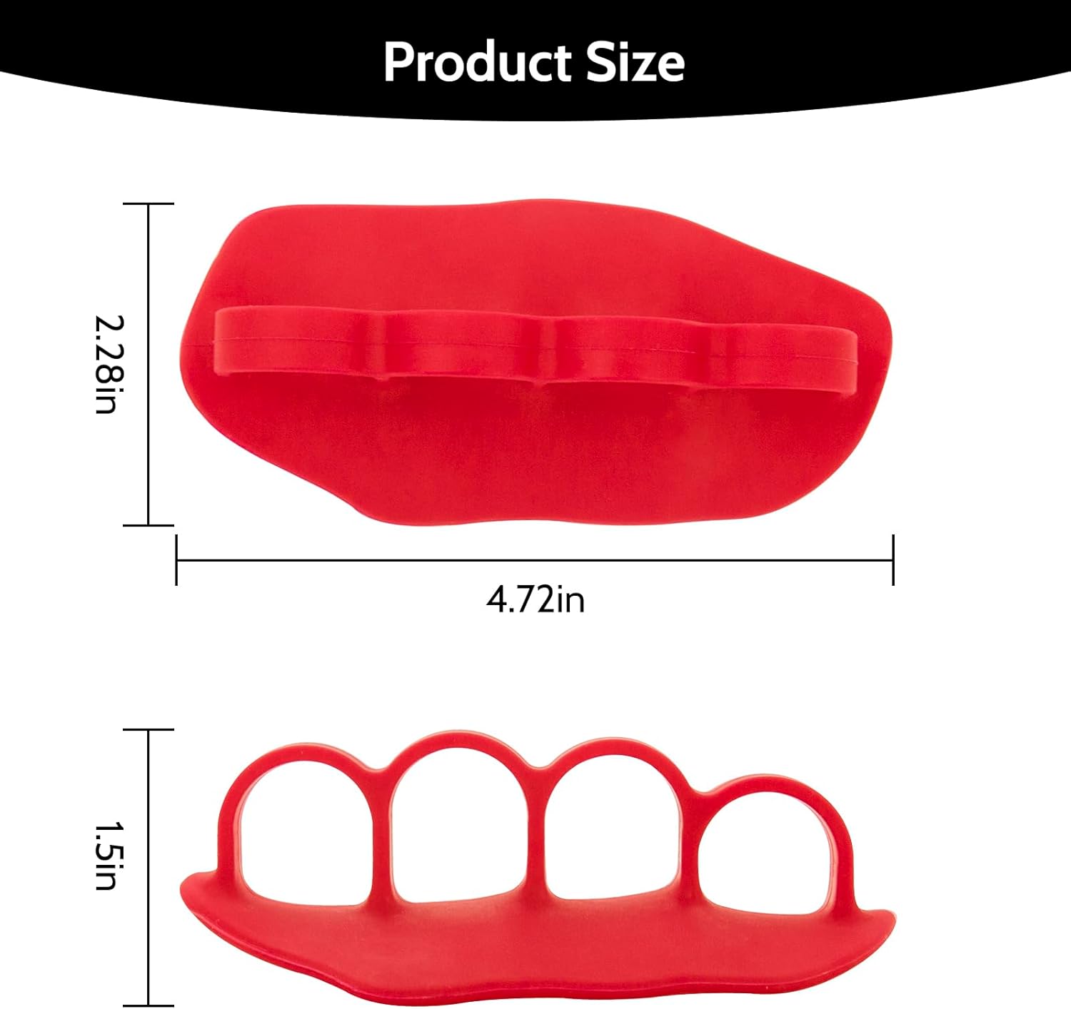 Anti-Slip Workout Grips: New Rubber Gym Grips Deadlifts Palm Protection Gloves for Weight Lifting, Dumbbell, Deadlift, Bar Pad Pull Up Grippers, Training and Exercise Men Women Red Pair - Image 6