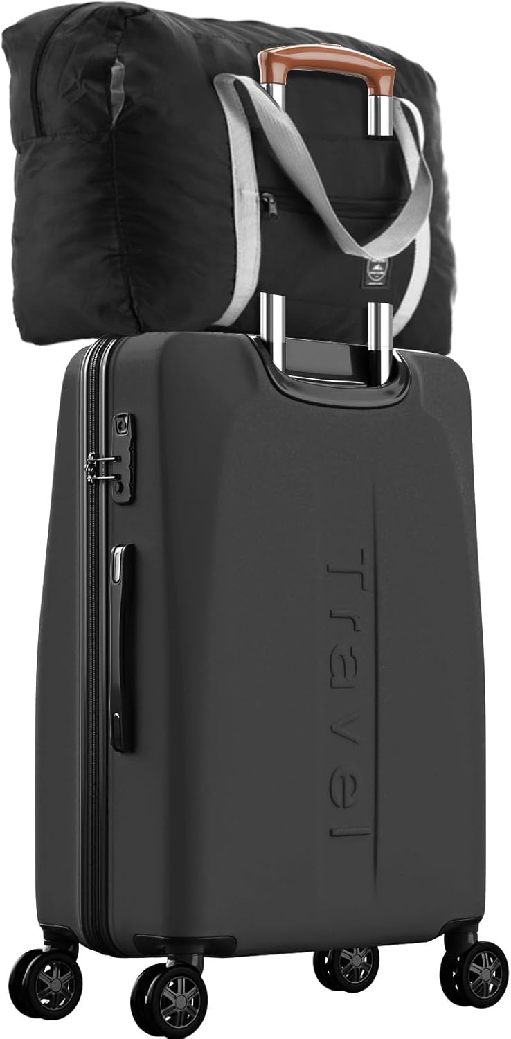 12 Pcs Foldable Travel Bags Bulk Duffel Waterproof Lightweight Carry on for Sports Gym Weekender Outing Overnight(Black) Black - Image 6