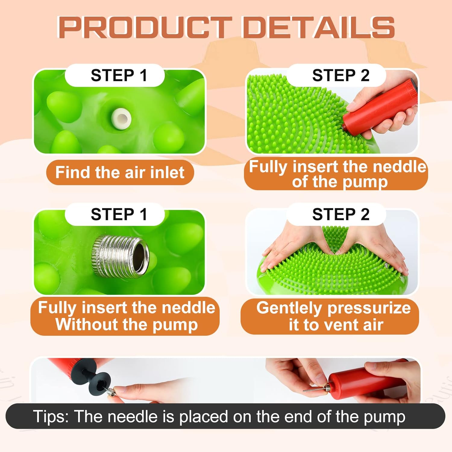 6 Pcs Wiggle Seat Inflated Wobble Cushion for Sensory Kid 13 Inch Balance Disc Kids Flexible Seating Exercise Pad Chair Classroom Office School Curated Color - Image 3