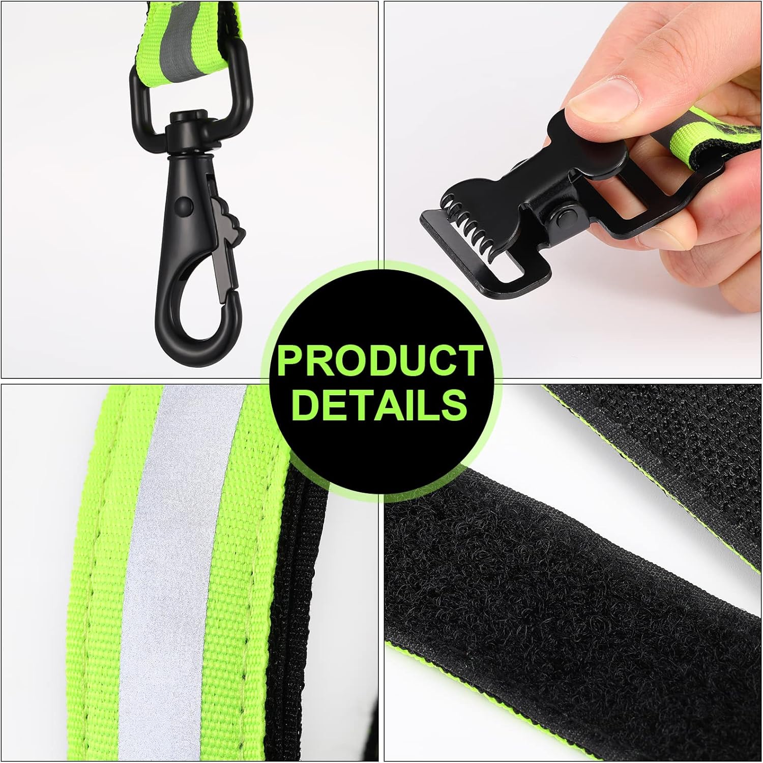 4 Pcs Firefighter Tools Include 2 Helmet Band Glove Strap Holder Fire Safety with Reflective Trim Accessories - Image 3