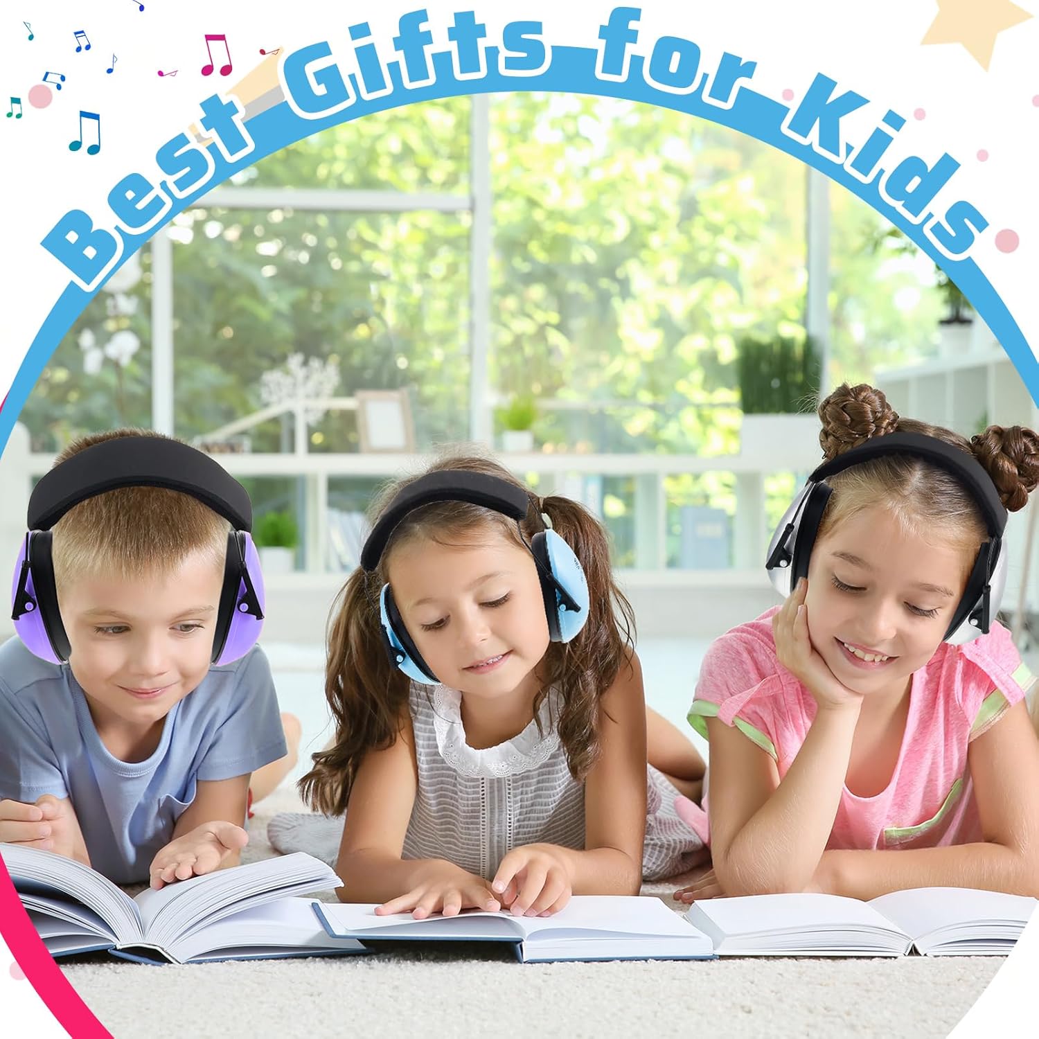 8 Pcs Kids Ear Protection Noise Cancelling Headphones Reduction Muffs 27dB Hearing (8 Colors) Colors - Image 7