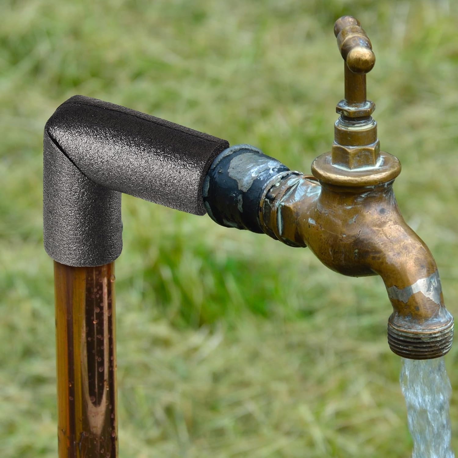 8 Pack Elbow Pipe Insulation Foam Tube Outdoor Wrap Black Covers Tubing Water for Winter Irrigation, Sprinkler (1/2 Inch) - Image 4