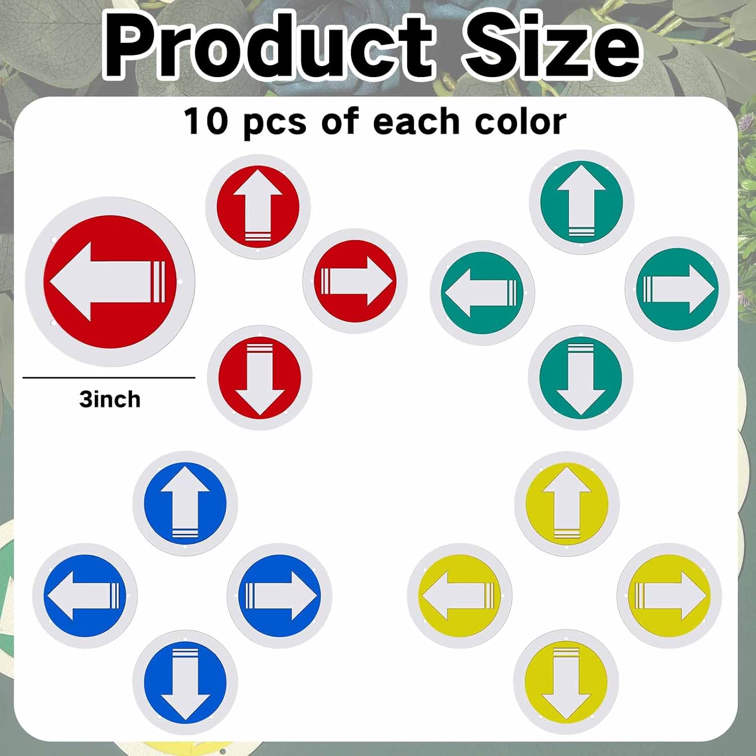 Trail Markers Reflective Marker Pack Bright Marking Reflectors for Hunting Hiking Driveway Camping Walking Backpacking Outdoors, Blue Green Red and Yellow - Image 2