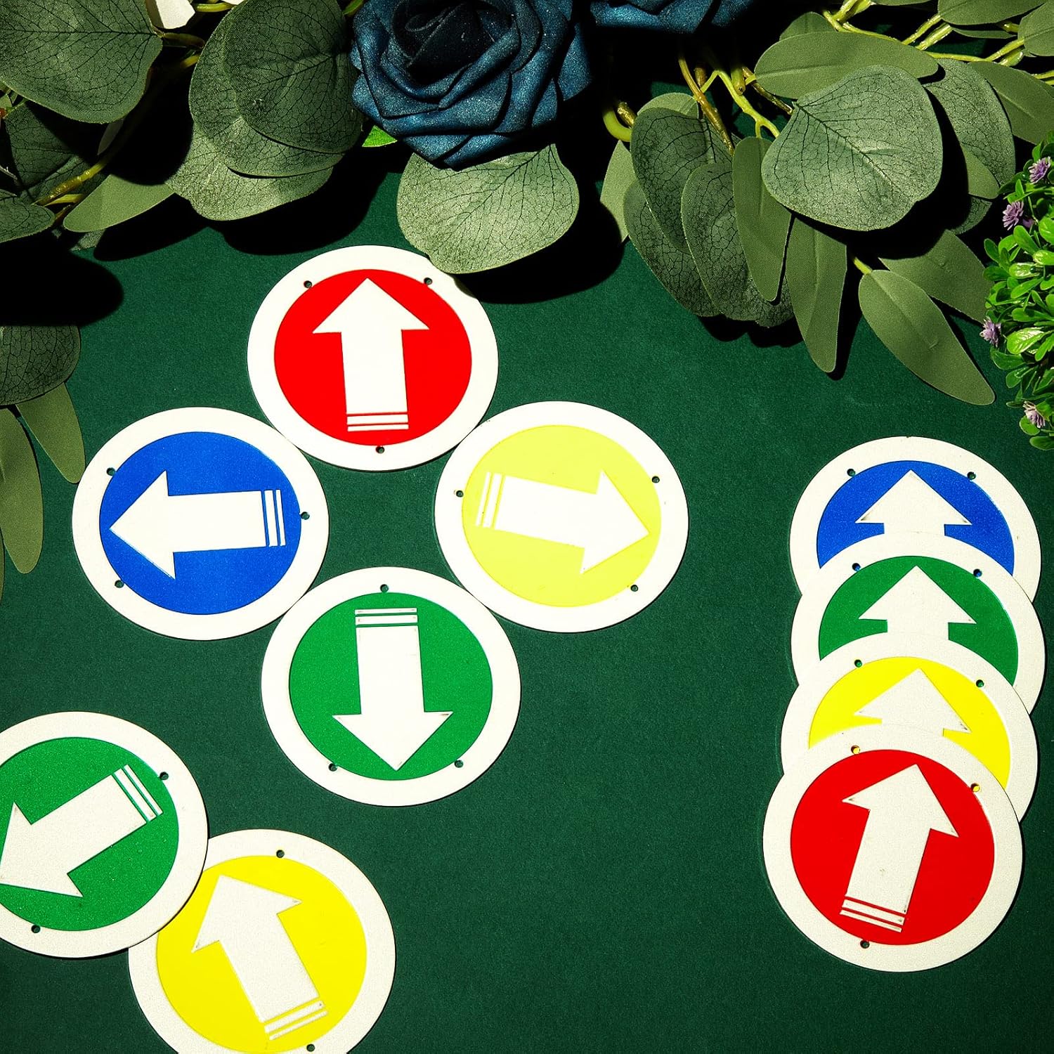 Trail Markers Reflective Marker Pack Bright Marking Reflectors for Hunting Hiking Driveway Camping Walking Backpacking Outdoors, Blue Green Red and Yellow - Image 7