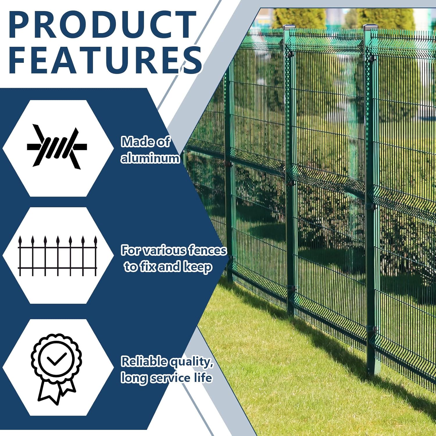 102 Pieces T Post Wire Clips Fence Twister for Galvanized Steel Tensioning Tool Fixing Clip Garden Farm Highway Sport Fences - Image 4