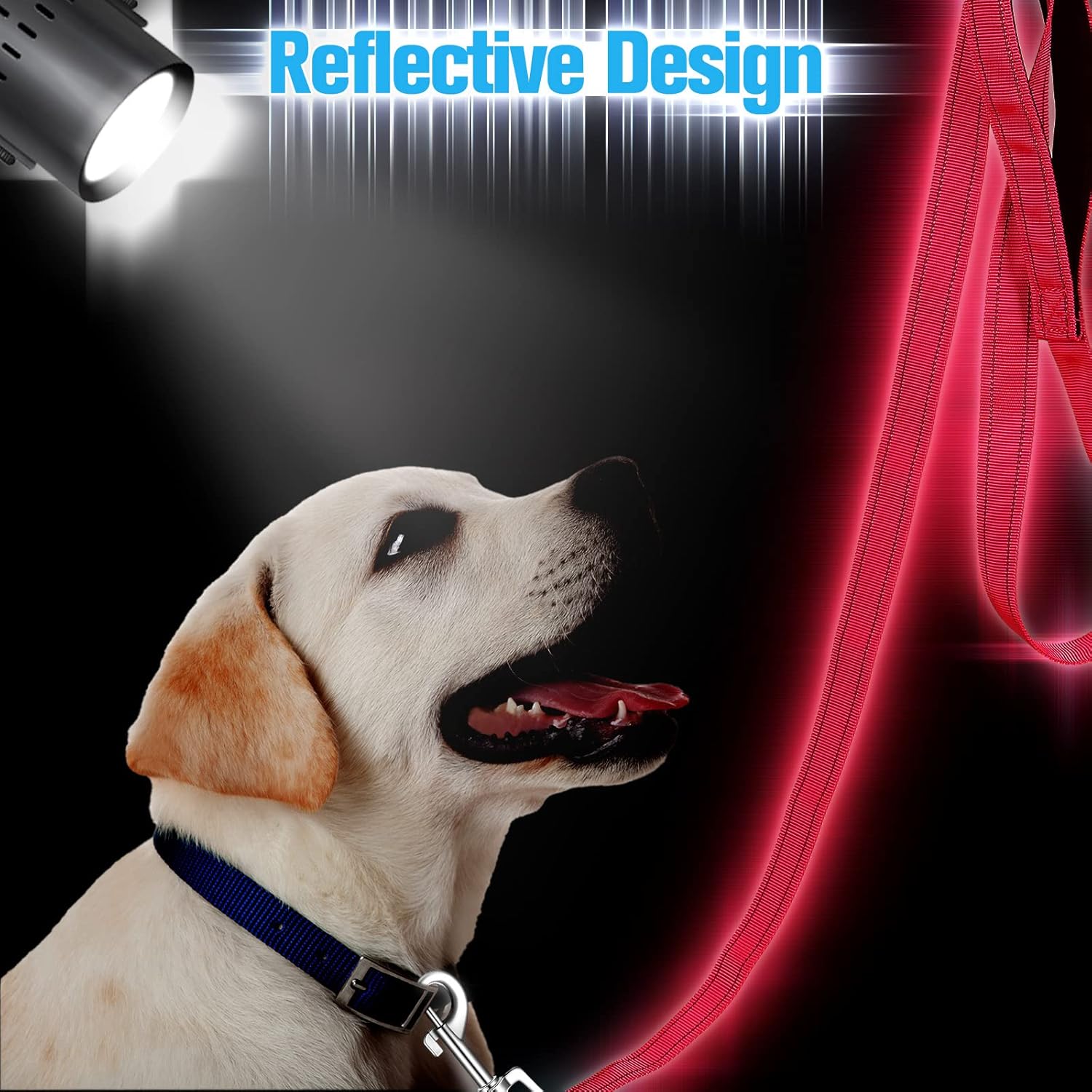 12 Pack Dog Leash Bulk, Double Sided Reflective, Nylon Leashes with Padded Handle for Small, Medium, and Large Dogs, 5 Feet Long, Puppy Walking Training - Image 5