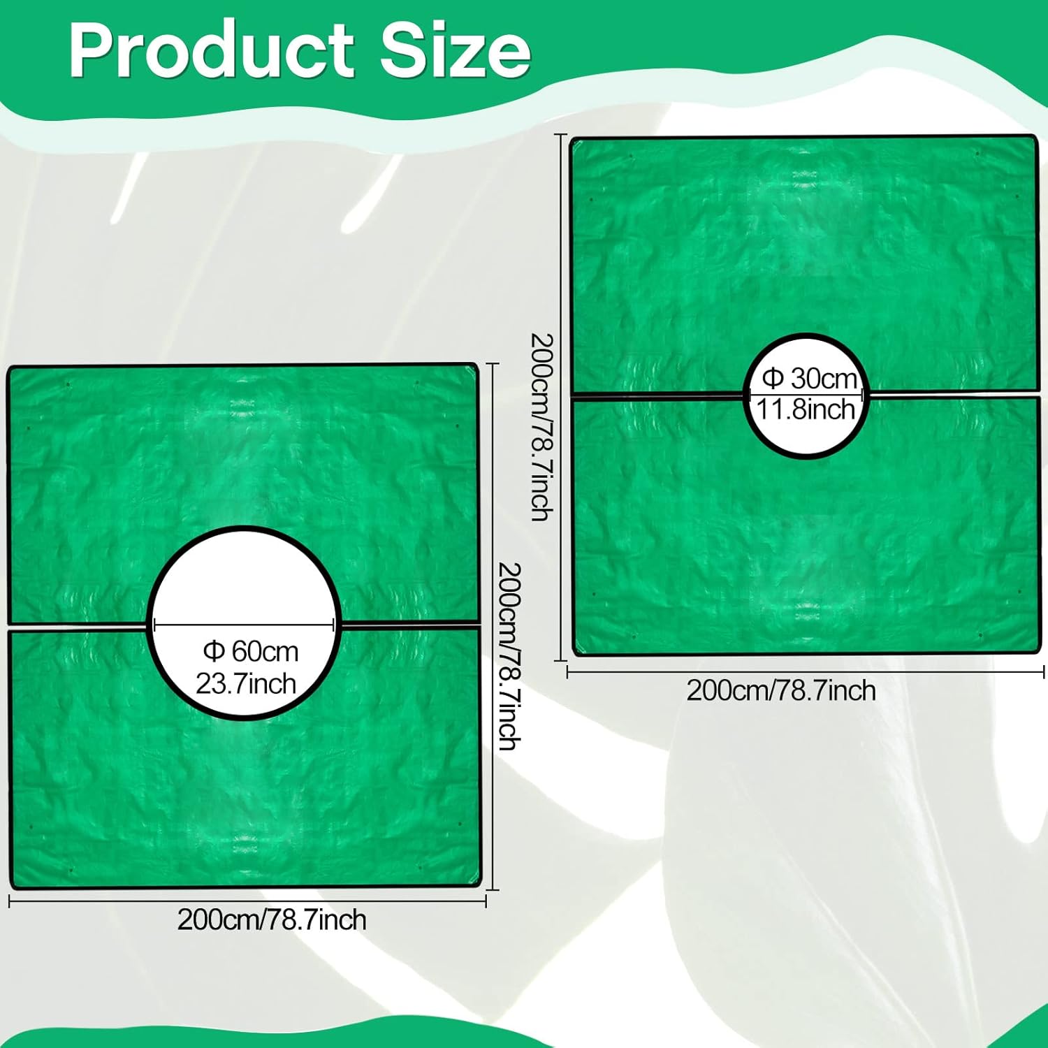 2 Set Landscape Pruning Tarp 78.7