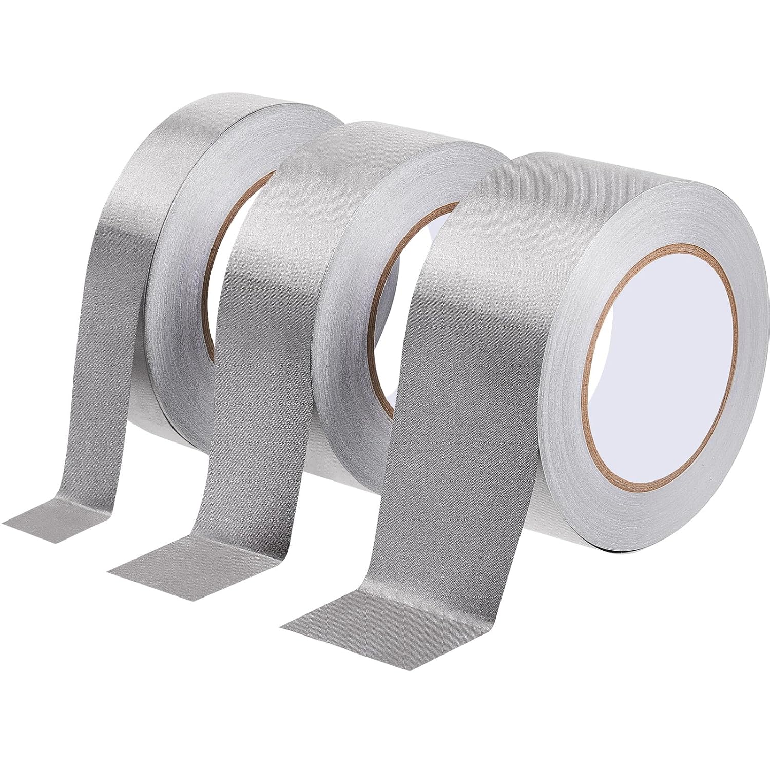 3 Roll Double Conductive Fabric Tape Cloth Adhesive Roll(1in x 100ft, 1.5in 2in 100ft)  1in 100ft - Image 1