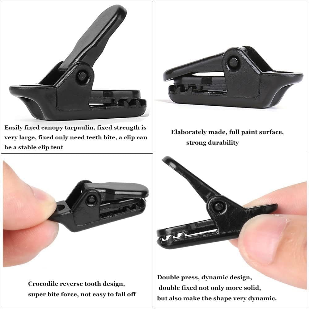 20pcs Small Tarp Clips Duty Lock Grip, Tent Awning Clamp For - Image 5