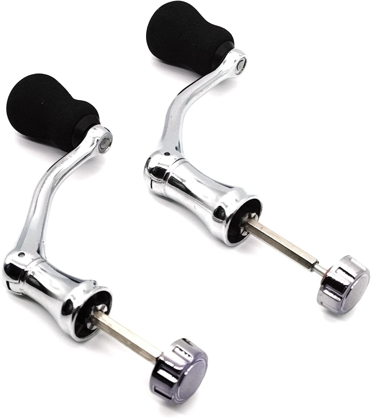Mixed Pack Fishing Spinning Reel Handle, All-Metal, with The Grip EVA for Reels Replacement Parts,2 Pack, Large,X-Large - Image 1