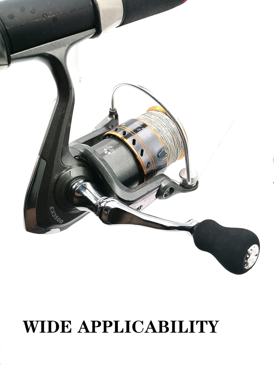 Mixed Pack Fishing Spinning Reel Handle, All-Metal, with The Grip EVA for Reels Replacement Parts,2 Pack, Large,X-Large - Image 7