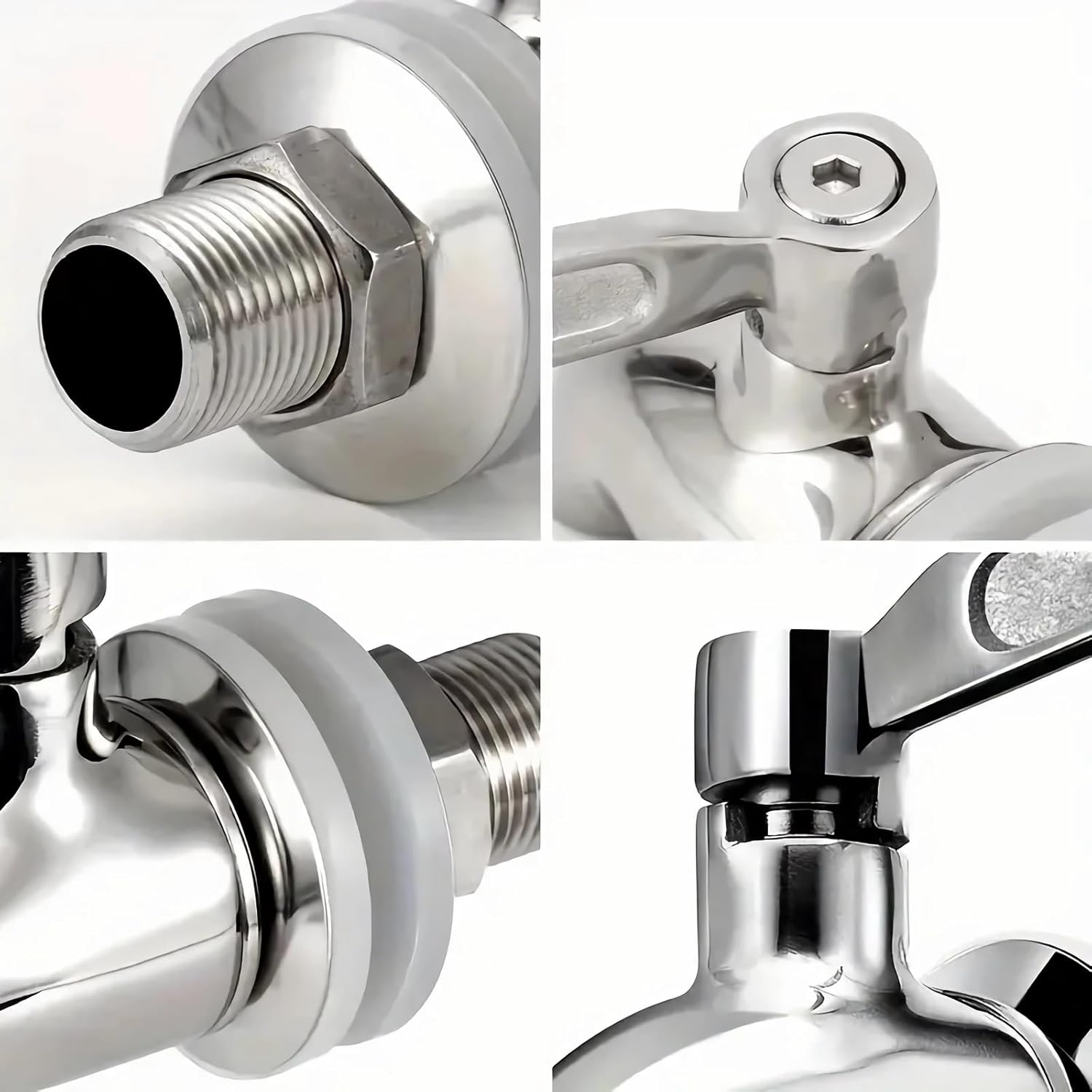 Stainless Steel Beverage Jar Dispenser Replacement Spigot Faucet, For Dispensers - Durable Outdoor Water Faucet Sun Tea Jars, Perfect Parties & Camping 16mm（5/8 inch） - Image 3