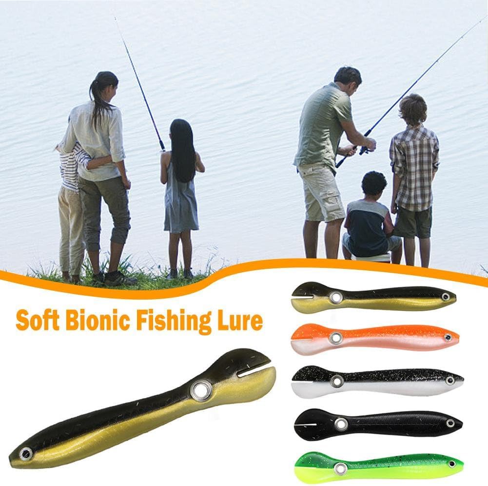 10pcs Soft Bionic Fishing Lure, Plastic Lures, Bass Bait, Freshwater Top Water Saltwater Lures gray - Image 3