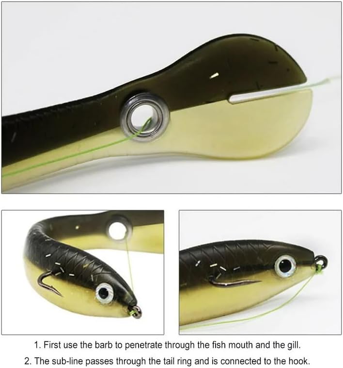 10pcs Soft Bionic Fishing Lure, Plastic Lures, Bass Bait, Freshwater Top Water Saltwater Lures gray - Image 5