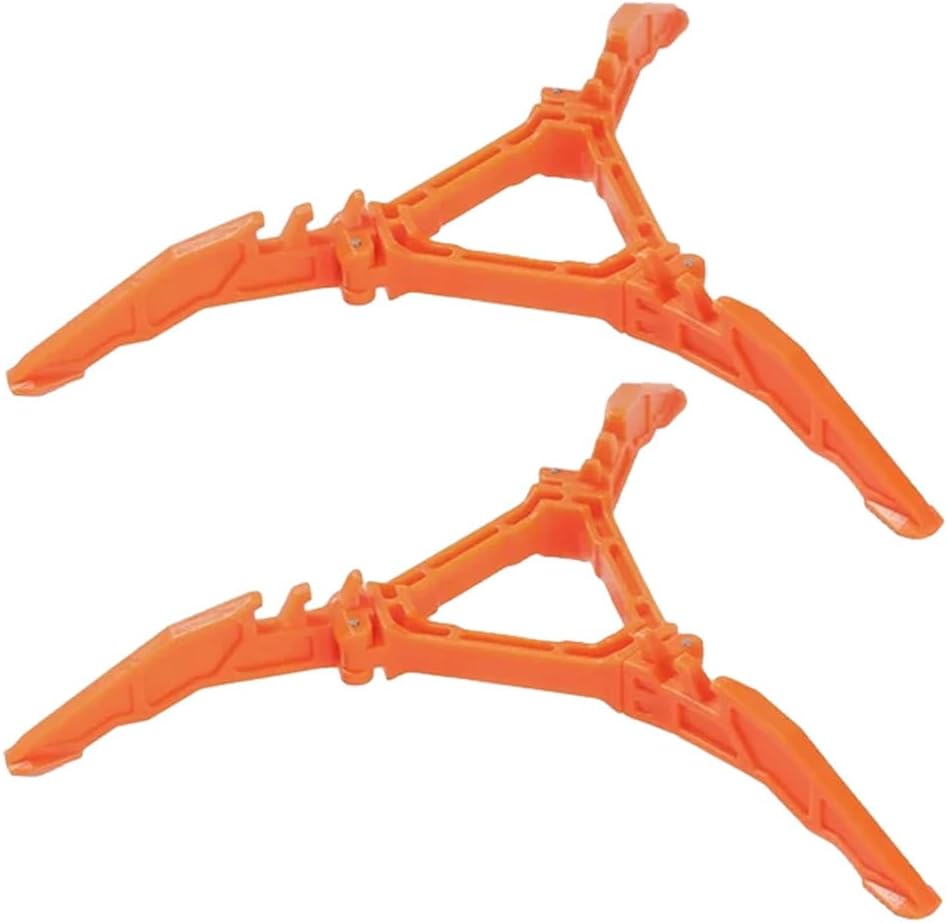 2Pcs Camping Stove Fuel Can Stabilizer, Mini Foldable Outdoor Hiking Cooking Gas Tank Bracket,Foldable Cartridge Canister Tripod (Oranger) - Image 1
