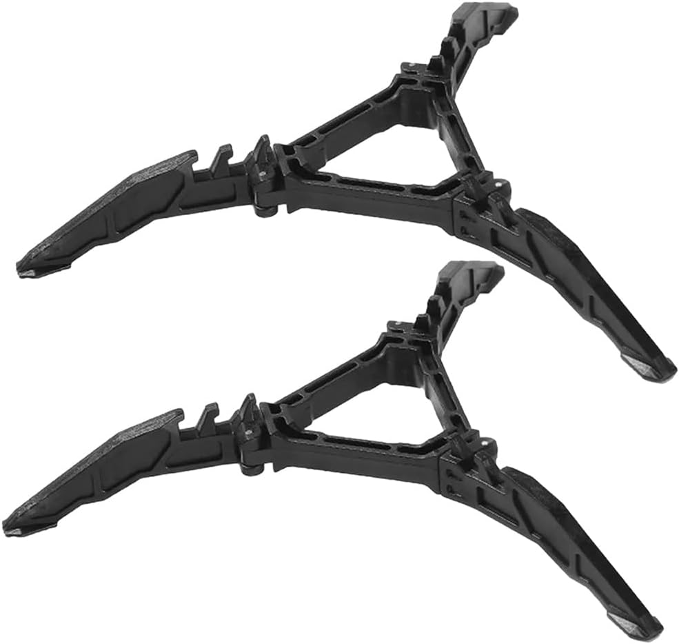 2Pcs Camping Stove Fuel Can Stabilizer, Mini Foldable Outdoor Hiking Cooking Gas Tank Bracket,Foldable Cartridge Canister Tripod (Black) - Image 1