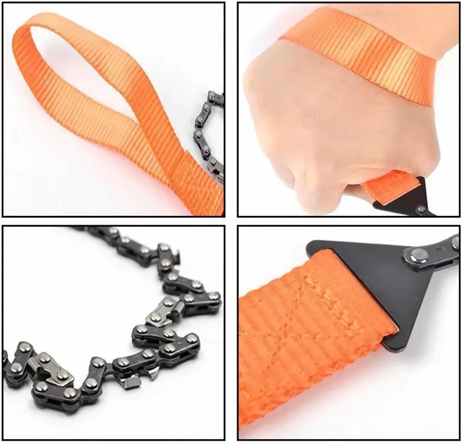 1pc Portable Pocket Chainsaw,High-Performance Steel Rope Chain for Rapid Cutting, Durable Hand Operated Survival Tool, Perfect Outdoor Adventures, Camping, Hiking, Emergency Kits - Image 2
