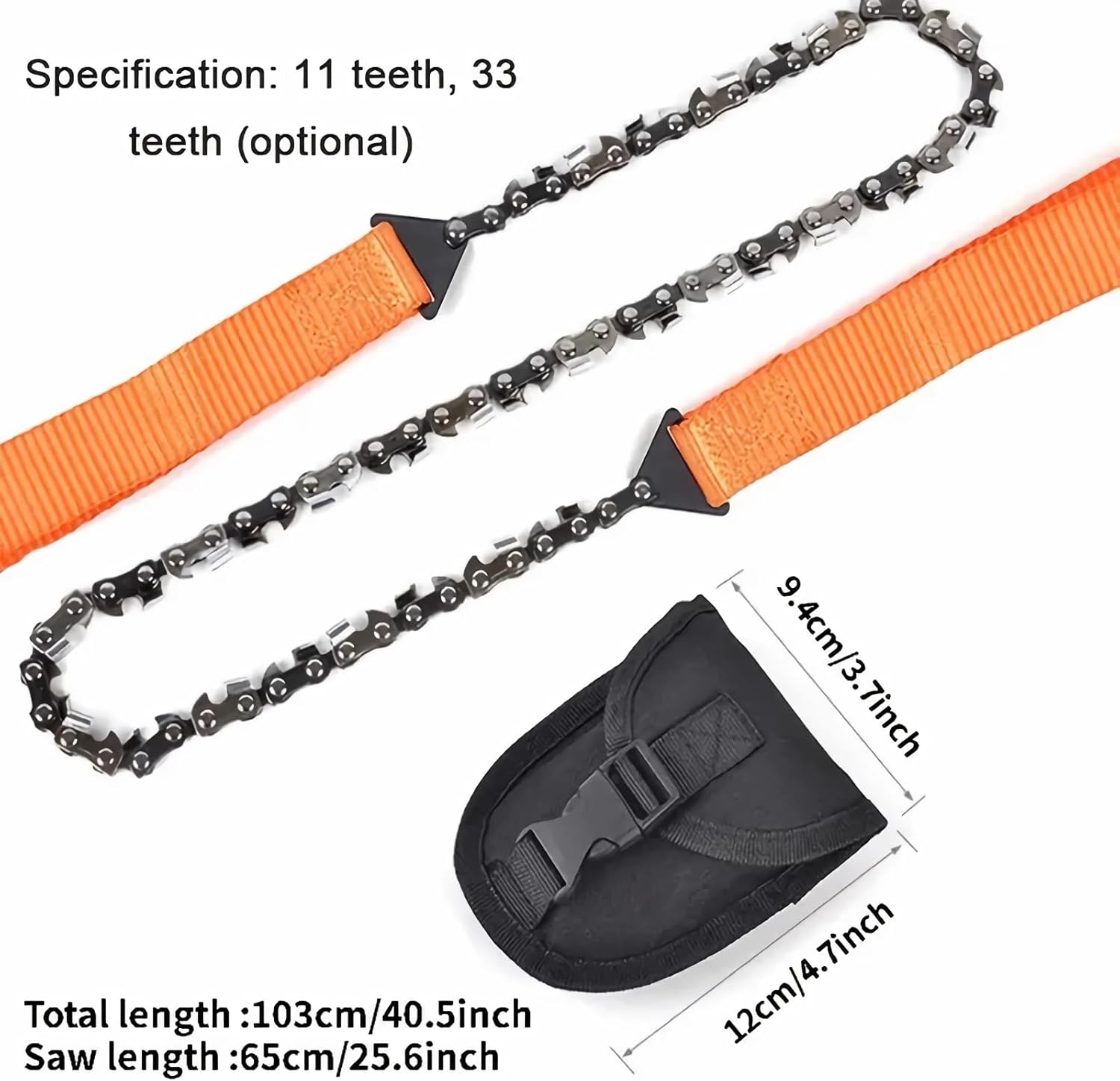 1pc Portable Pocket Chainsaw,High-Performance Steel Rope Chain for Rapid Cutting, Durable Hand Operated Survival Tool, Perfect Outdoor Adventures, Camping, Hiking, Emergency Kits - Image 3