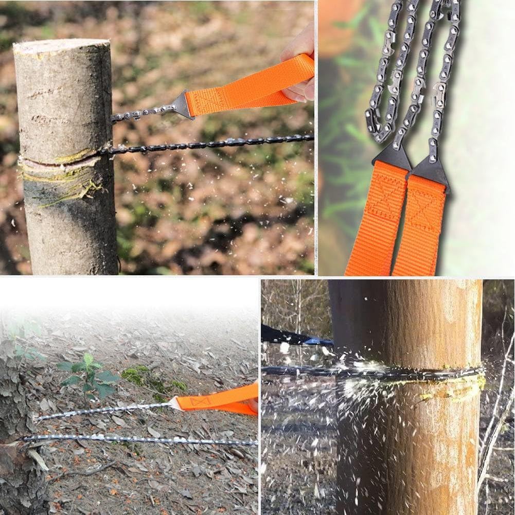 1pc Portable Pocket Chainsaw,High-Performance Steel Rope Chain for Rapid Cutting, Durable Hand Operated Survival Tool, Perfect Outdoor Adventures, Camping, Hiking, Emergency Kits - Image 4