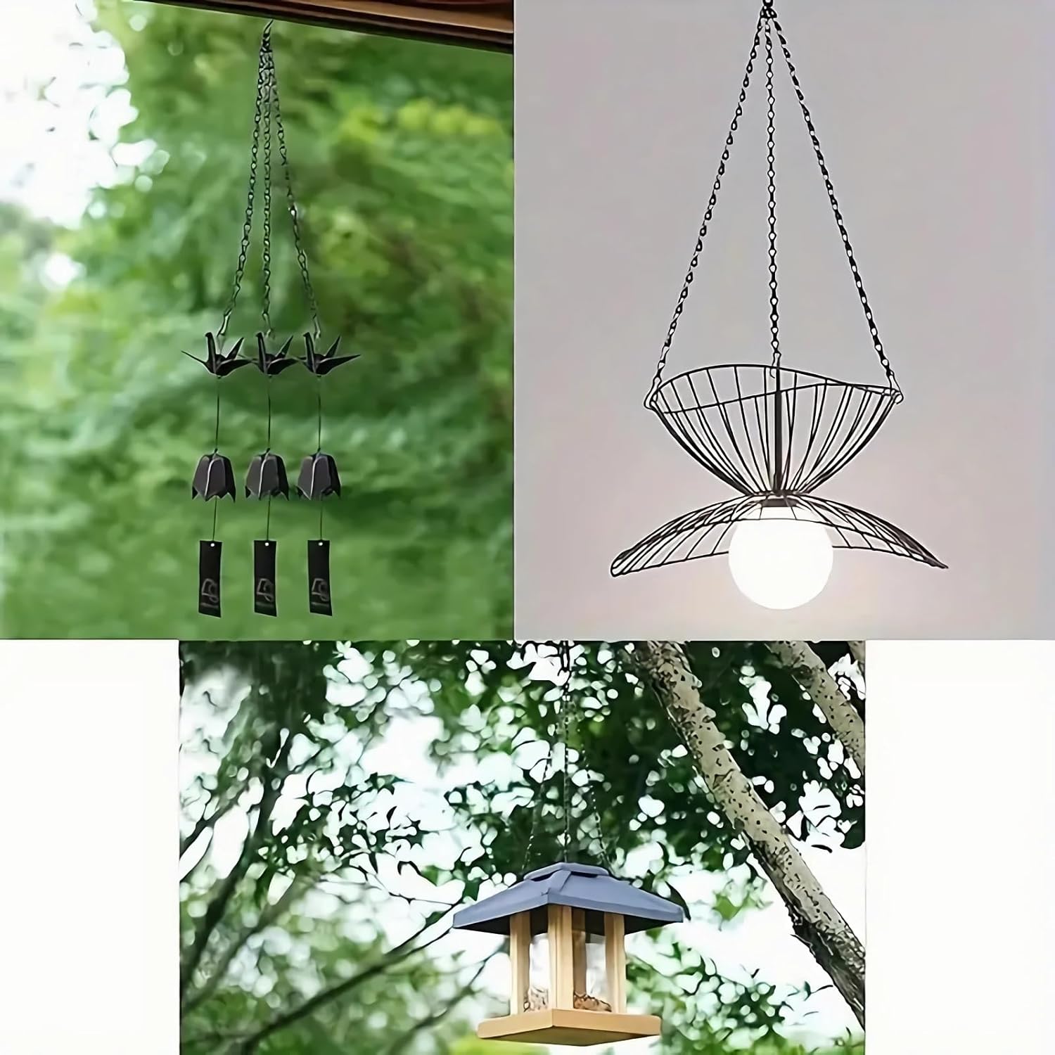 Hanging Basket Chain, 3 Sets Plant Hanger Metal Chains with Clips for Flower Pots, Planters, Bird Cage, Lanterns(Black) (Clips) - Image 6