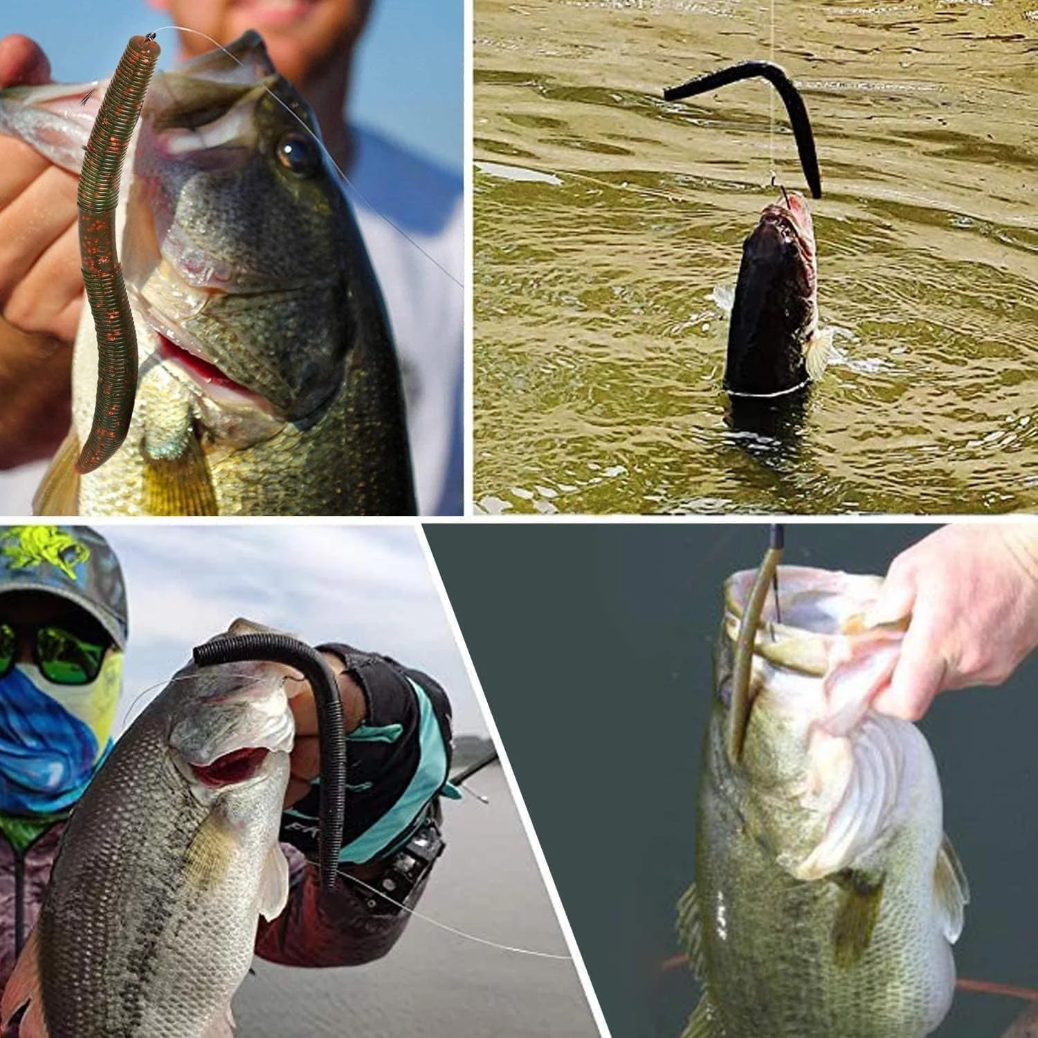 50Pcs Premium Fishing Hooks Set - High Carbon Steel, Ultra Sharp, All-in-One Box for Bass Trout Freshwater Saltwater（Red - Image 8