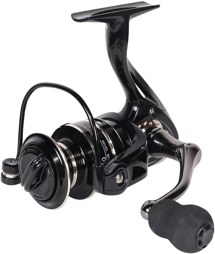 Spinning Reel, Fishing Reel,NX2000-NX7000 Series, Right/Left Handle, EVA Grip, Corrosion-Resistant, Aluminum Spool, Black - Image 1