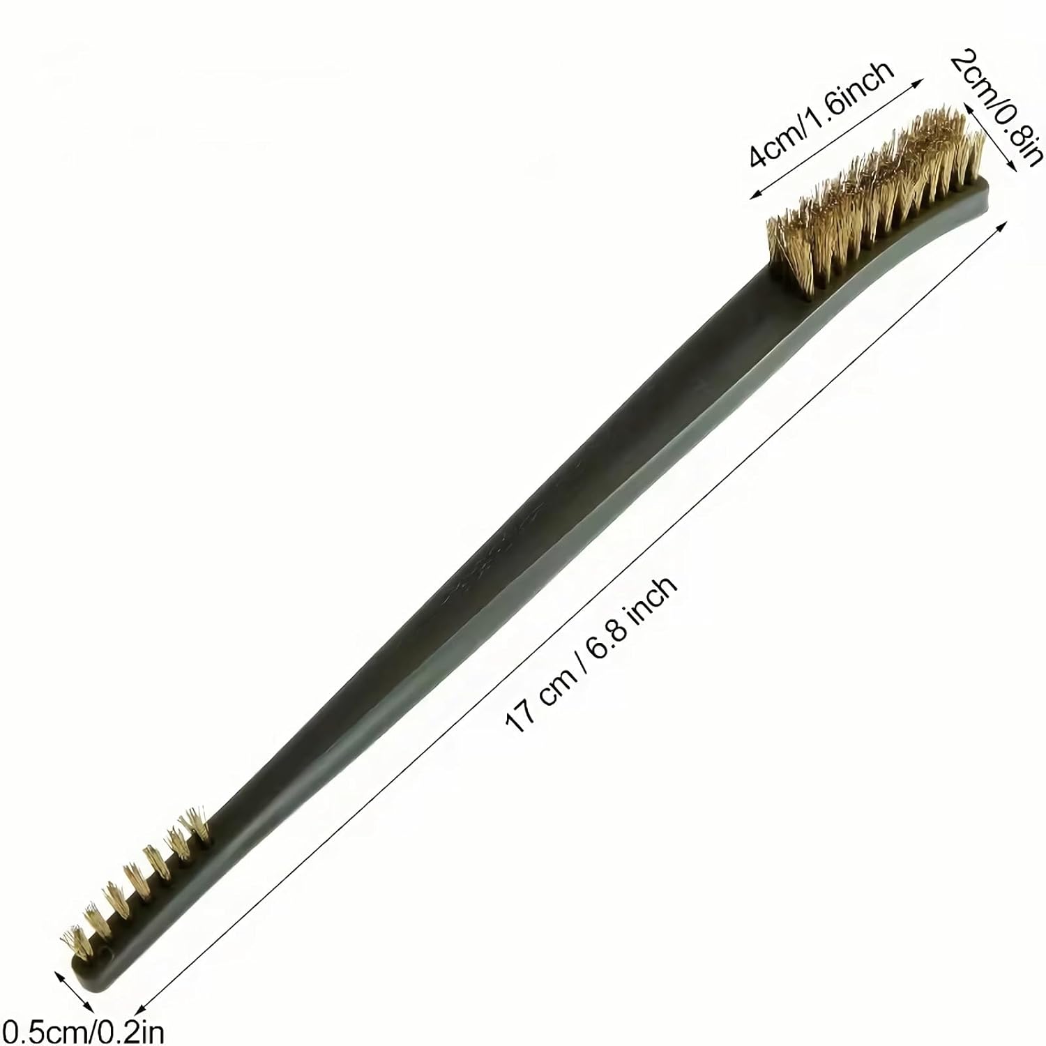 6Pc Mini Wire Brush Set, Steel Brass Nylon Cleaning Polishing Metal Rust Tools, Suitable for Paint Dirt - Image 4