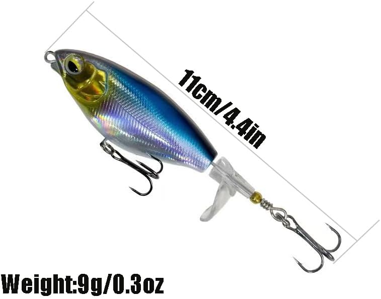 5Pcs Premium Top Water Fishing Lures, Lure for Bass with Soft Propeller Tail Catfish,Pike Perch, Bass, Lures Freshwater or Saltwater - Image 5
