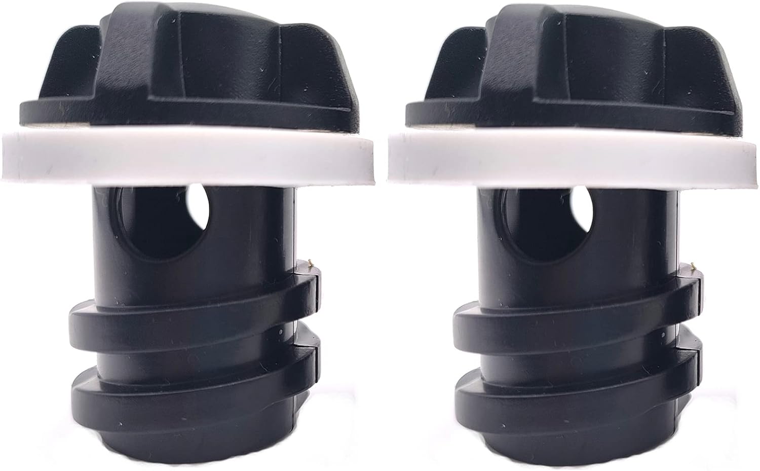 Cooler Drain Plugs Replacement Compatible with YETI Tundra Coolers & Roadie and RTIC Accessories,with Leak Proof Design Plug,2pack, black standard (BWXS-07) - Image 1