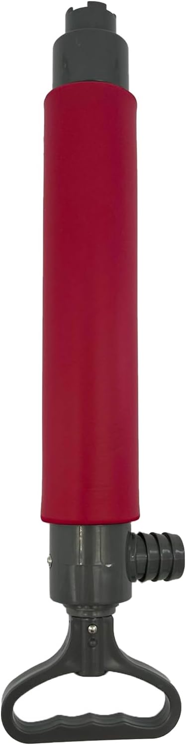hand Red Bilge Pump for Kayak Canoe and Boat,15.7Inch Manual Portable Hand Water Pumps Sump with Hose - Image 6