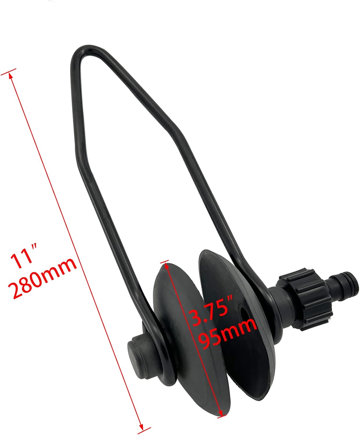 Universal Round Muff Motor Flusher for Boats - Flush Away Sand, Silt and Salt Boat Water Flushing kit Outboard - Image 3
