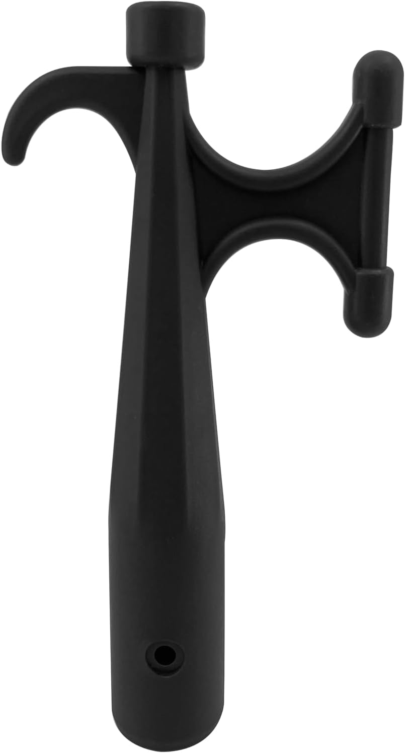 2Pcs Nylon Boat Hook Floating,Hook for Extension Pole,Unbreakable,Durable,Rust-Resistant Replacement Attachment End Mooring Yacht Kayak,Black - Image 7