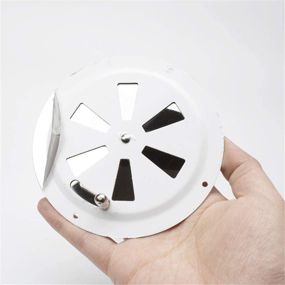 2 Pack of 4 inch Cabin Ventilation Plate Vent Round Butterfly Air Gill with Side Knob 304 Stainless Steel for Marine Boats Accessories - Image 3