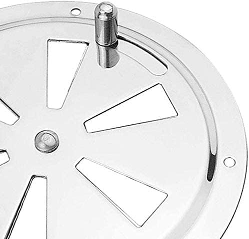 2 Pack of 4 inch Cabin Ventilation Plate Vent Round Butterfly Air Gill with Side Knob 304 Stainless Steel for Marine Boats Accessories - Image 6