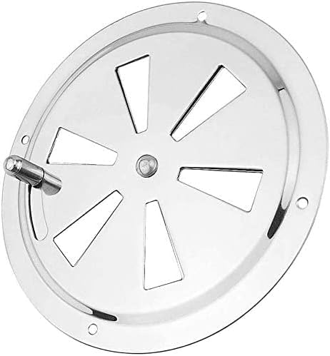 2 Pack of 4 inch Cabin Ventilation Plate Vent Round Butterfly Air Gill with Side Knob 304 Stainless Steel for Marine Boats Accessories - Image 7