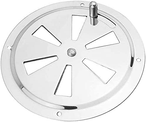2 Pack of 4 inch Cabin Ventilation Plate Vent Round Butterfly Air Gill with Side Knob 304 Stainless Steel for Marine Boats Accessories - Image 8