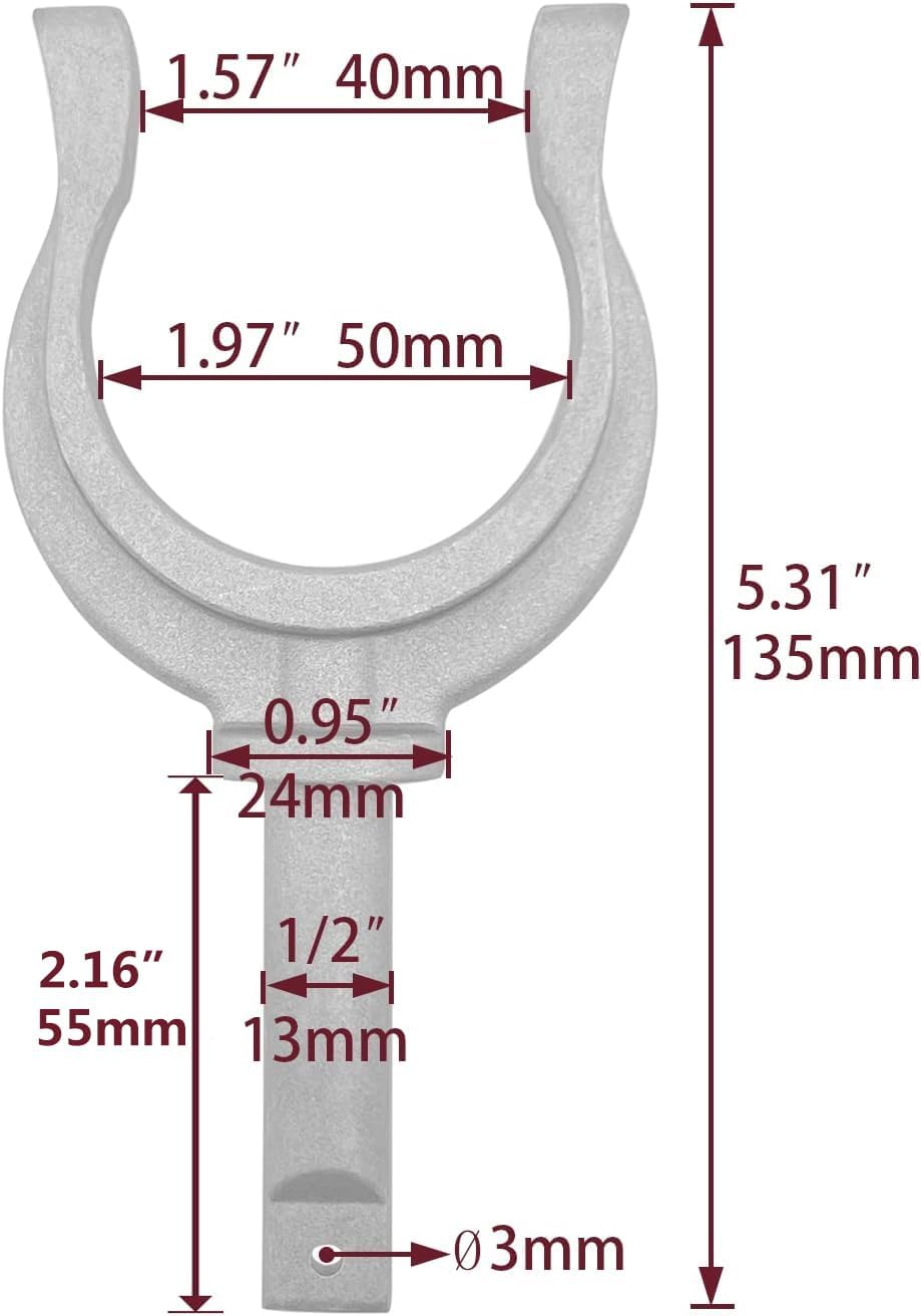 2 Pieces Aluminum Oar Lock Oarlock Rowlock Premium Marine Row Boat Dinghy Water Raft Kayak Canoe Side Mount - Image 2