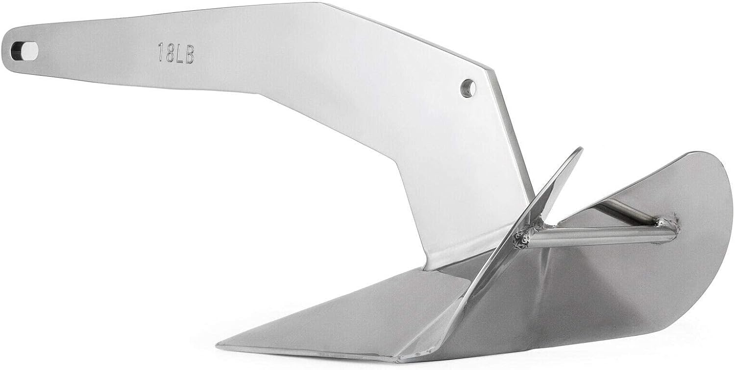 Stainless Steel Delta/Wing Style Boat Anchor Heavy Duty Triangular 11lb / 13lb 16lb /17.5lb 22lb 33lb 35lb Wing Triangle  13 lb/6 kg - Image 4