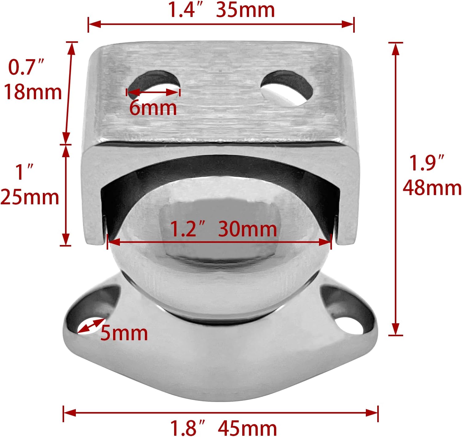 Door Stopper 316 Stainless Steel Magnet Holder Catch Installation for Yacht Boat Motorhome - Image 3