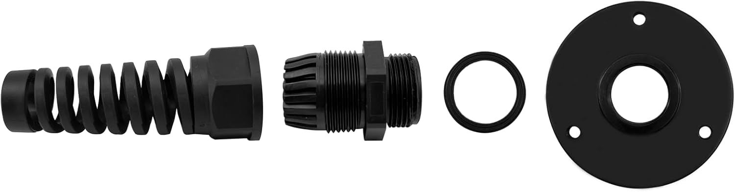 2Pcs PG16 Cable Gland with Anodized Aluminum Base Antirust Anti-corrosive Waterproof IP68 Nylon Joint Adjustable Locknut for 10-14mm Wire Thread - Image 3
