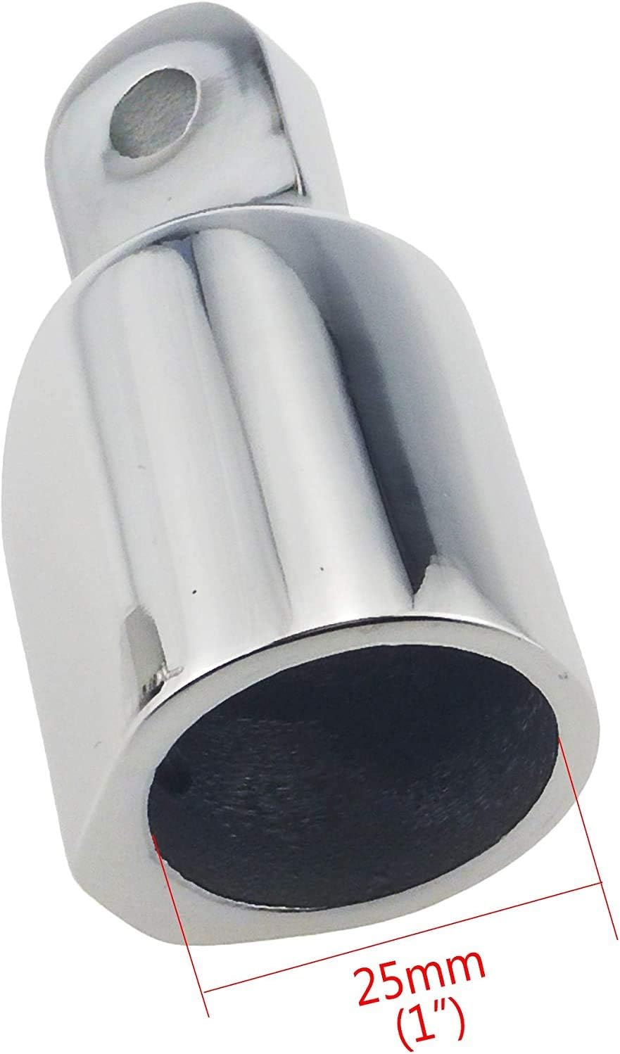 316 Stainless Steel Heavy Duty Fitting Bimini Top Cap Fits 1