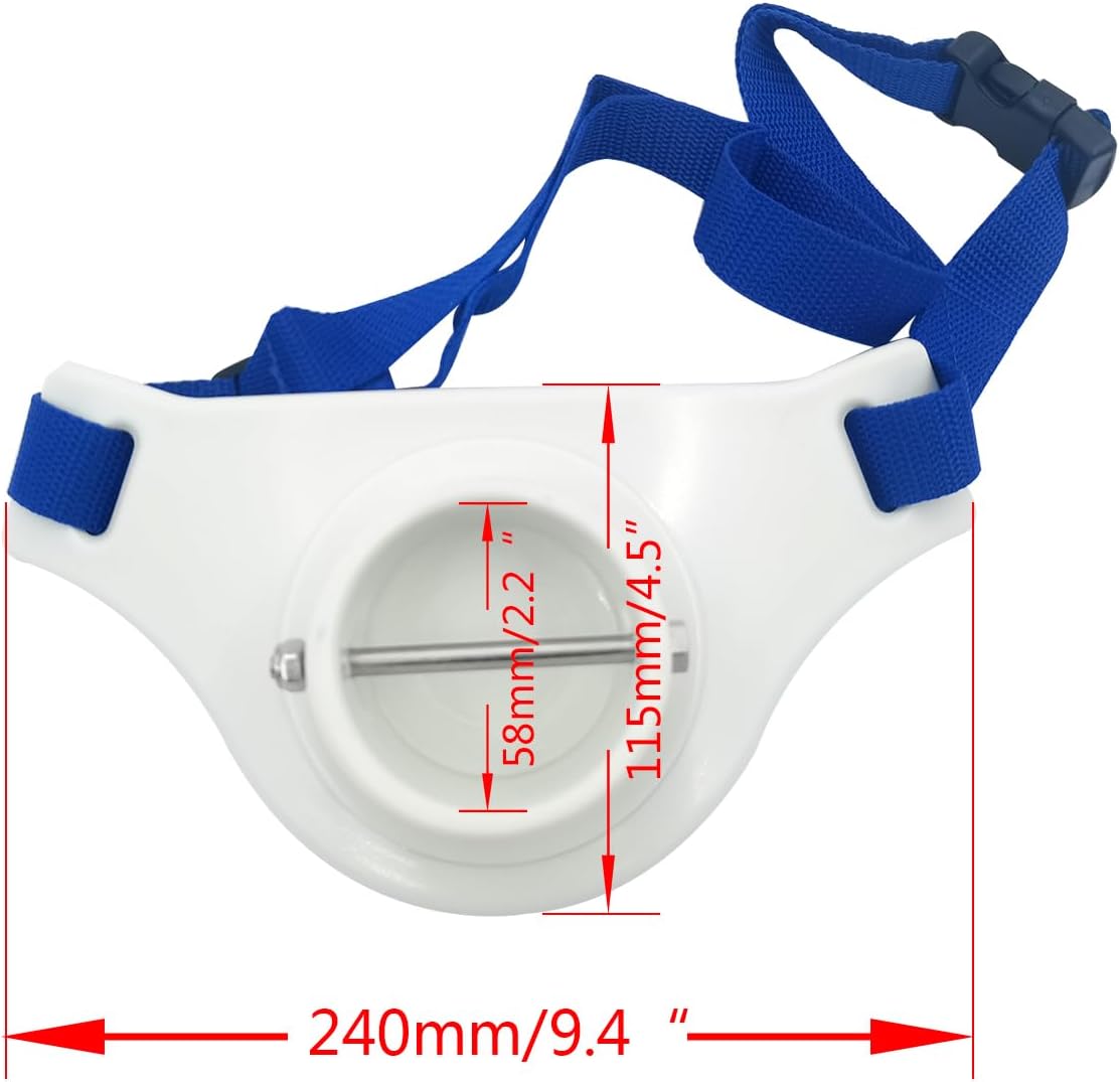 Fishing Rod Belt 2.2 Inch Inner Dia Fighting Waist Offshore Tackle Boat Holder, 360 Degree Adjustable - Image 3